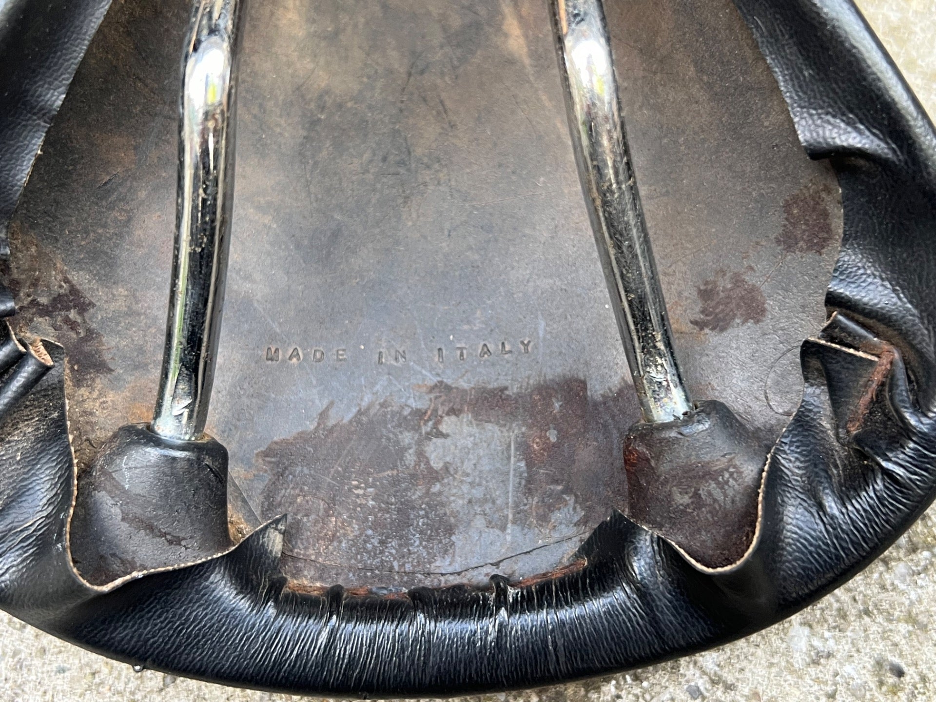 Mundialita Italia Vintage Road Bike Saddle Racing Black Italy Retro - Image 6