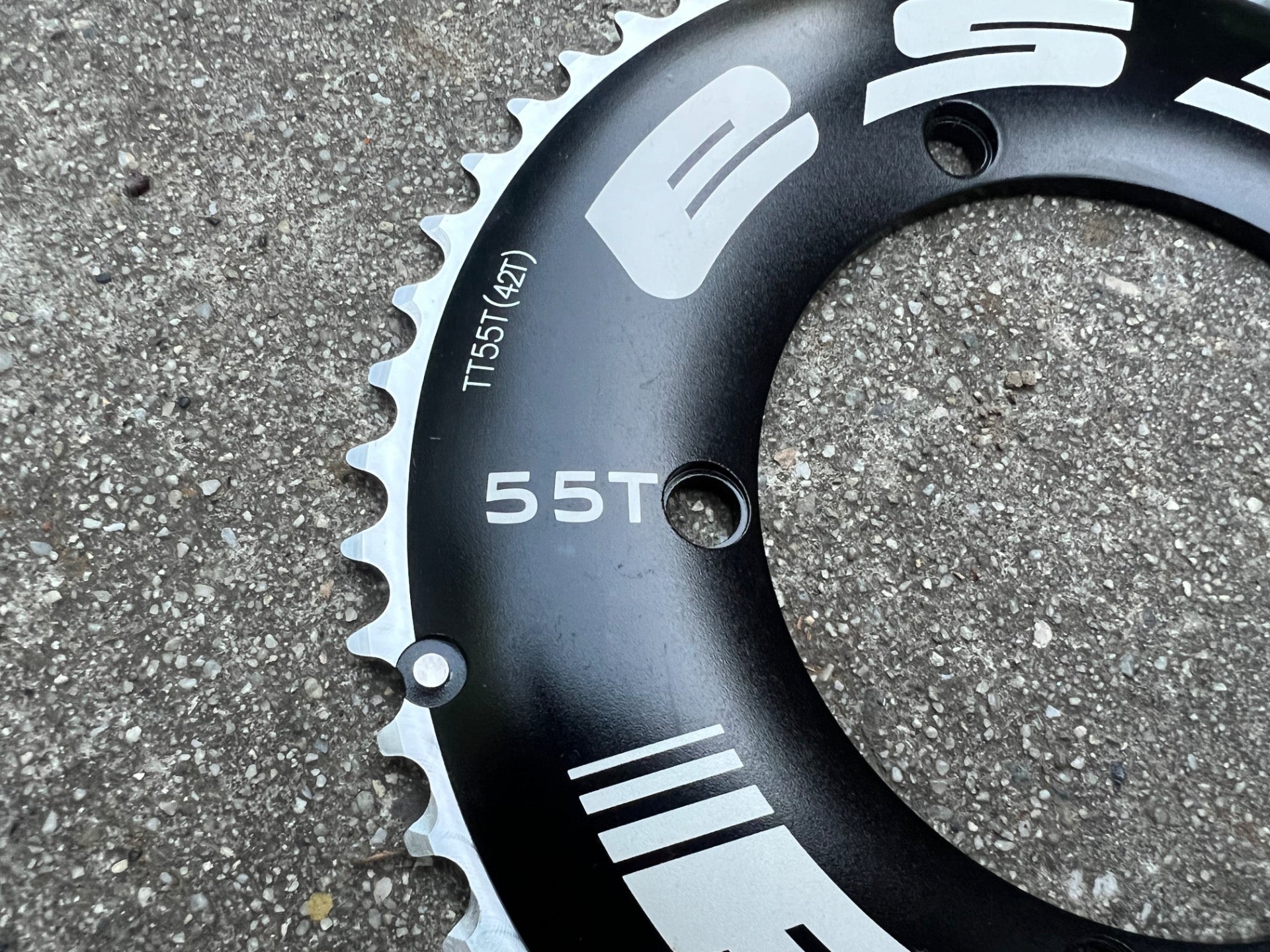 NEW FSA Track 130 BCD 55T Chainring Black Road Bike 7075 T6 TT55T 3/32”  - Image 3