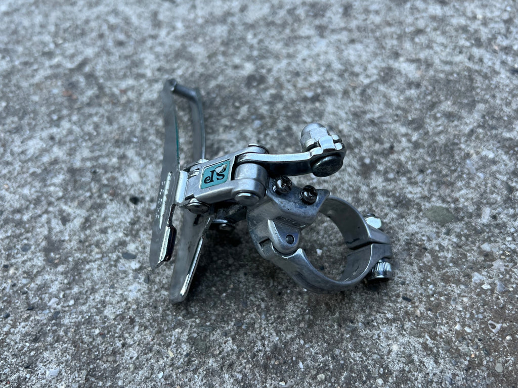 Used Shimano Deore SP 28.6mm Bottom Pull Double Front Derailleur Vintage Touring-Bicycle Bin