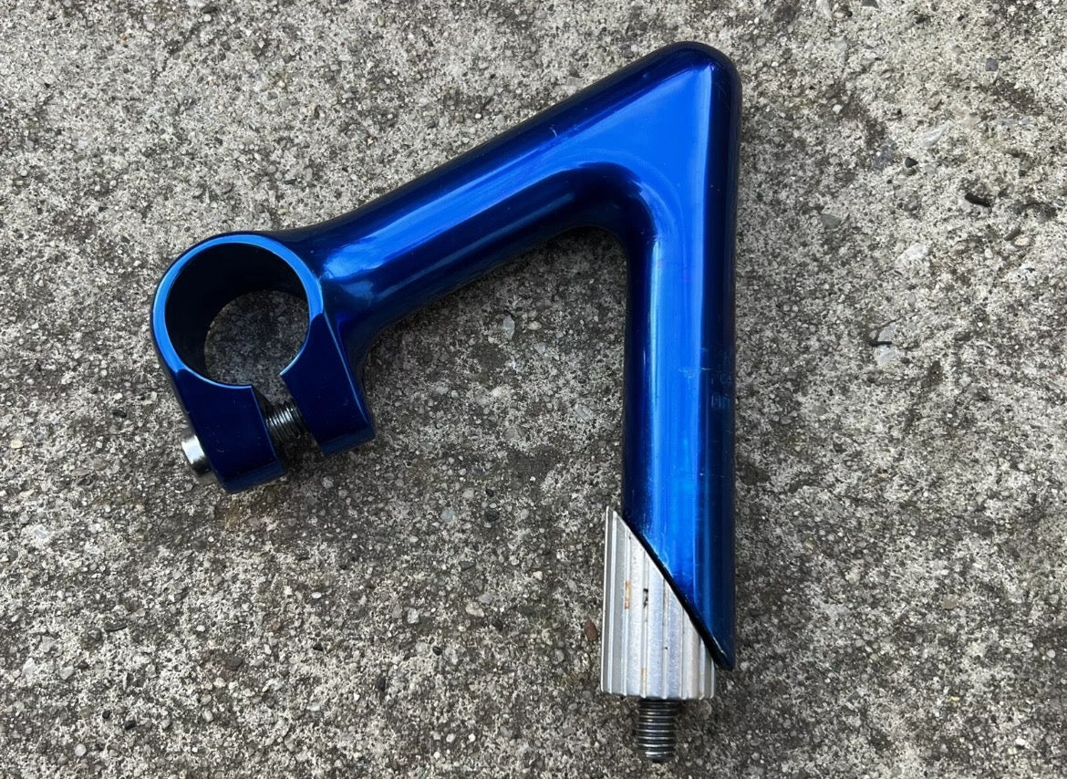 Nitto 100 Quill Stem 1” 25.4x100mm Blue Anodized Stem Track Road Bike Vintage - Image 3
