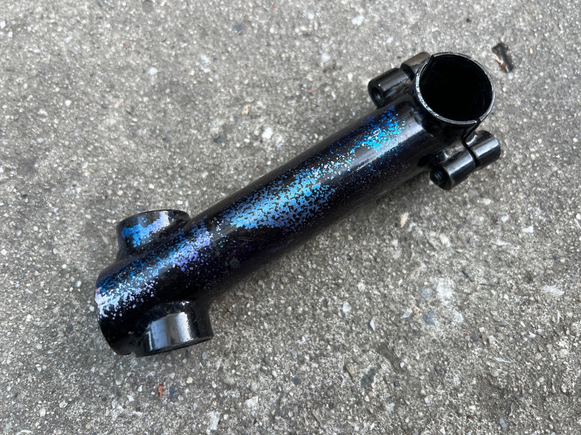 GT Flip Flop 120x25.4mm Stem Black Purple Blue Midnight Aurora Splatter 1991  - Image 3