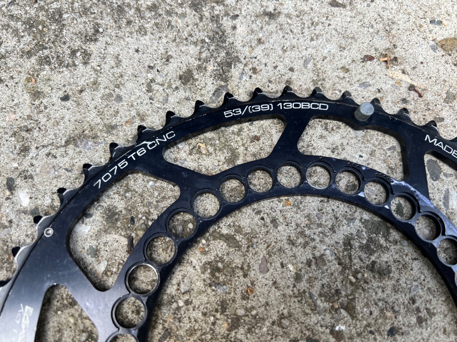 Rotor Q Rings 53/39T 130BCD Oval Chainring Set Road Black Racing Aluminum OCP - Image 3