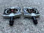 Used Crankbros Acid Carbon Clipless Pedals White Black MTB Gravel Pair Crankbrothers-Bicycle Bin