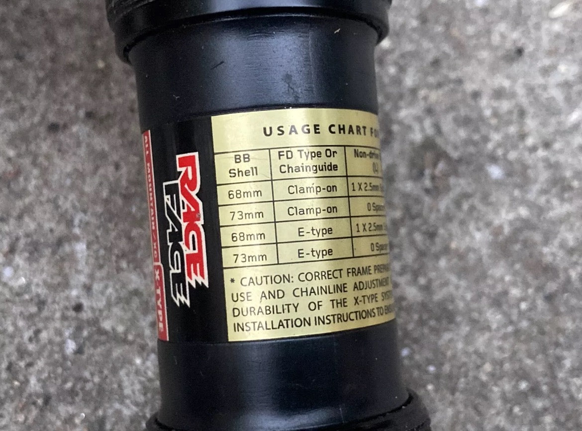 Raceface X-Type 24mm Bottom Bracket 68mm 73mm BSA English All Mountain MTB XC - Image 3