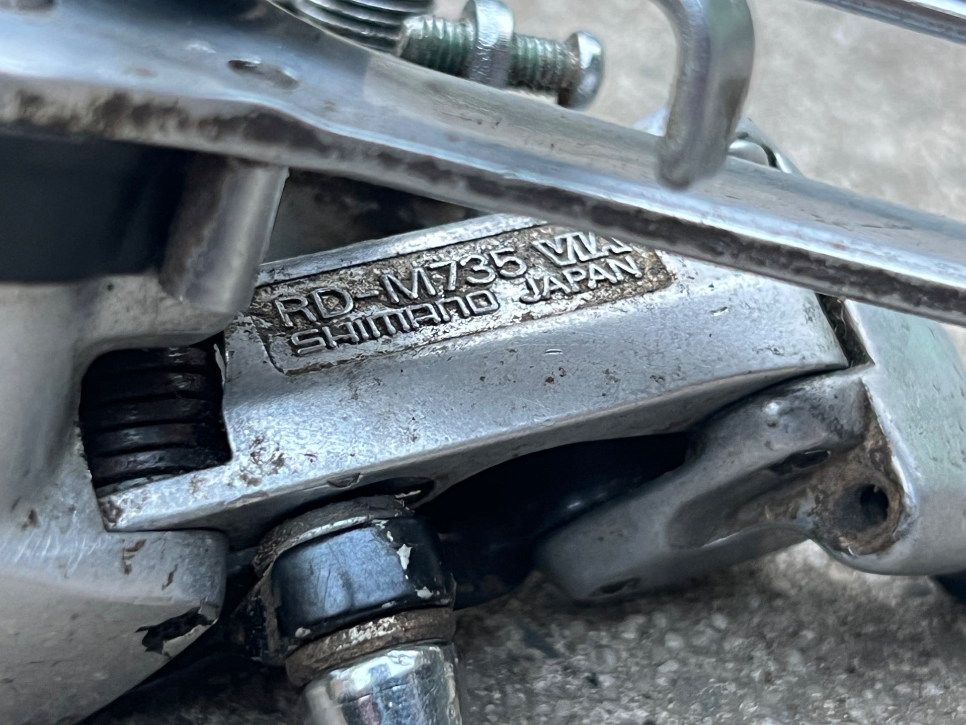 Shimano Deore XT M735 Rear Derailleur Long Cage 7 Speed Vintage MTB Retro  - Image 4