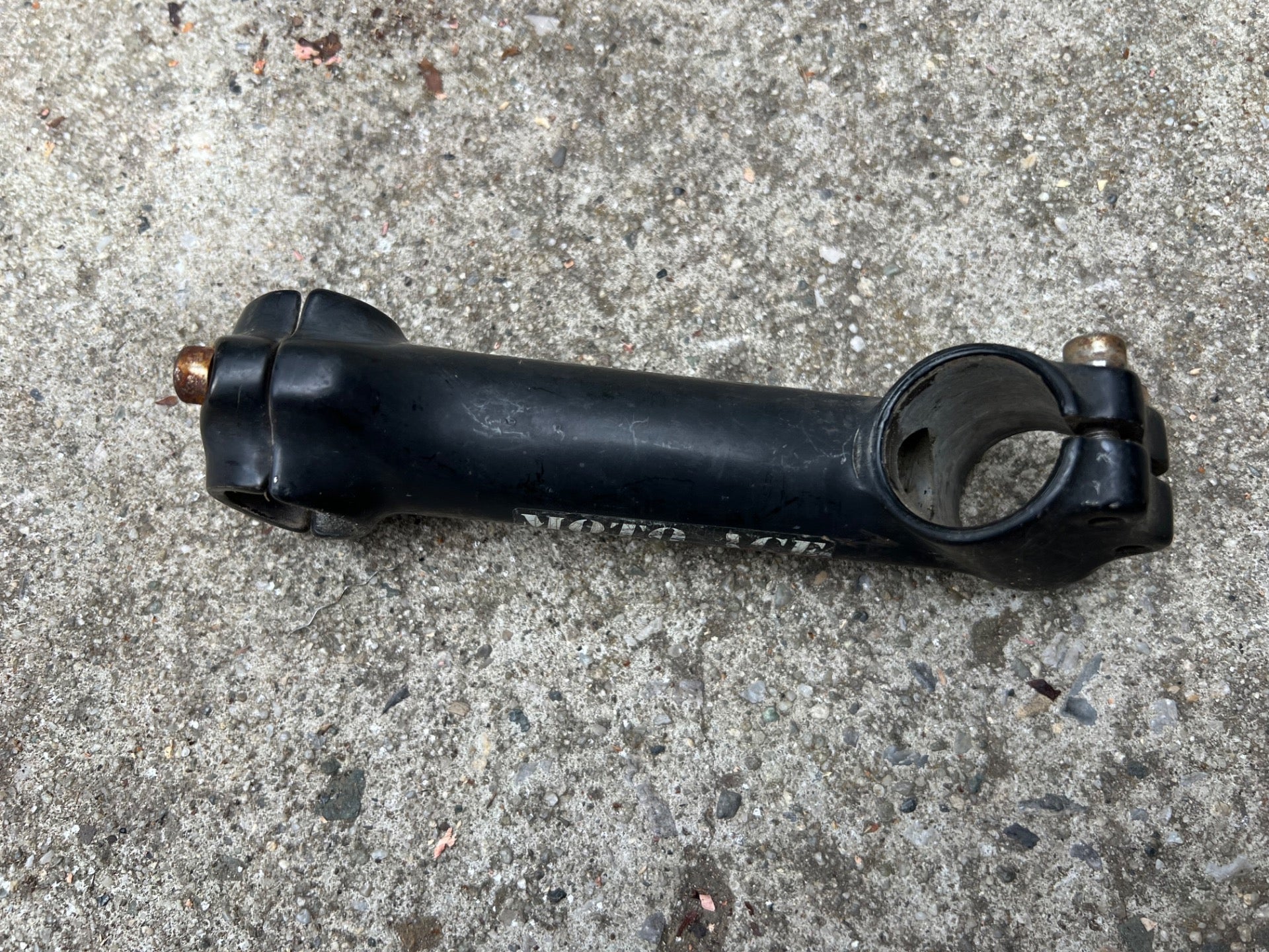 Salsa Moto Ace 25.4x130mm 1 1/8” Threadless Stem Vintage Retro MTB Riser Black - Image 3