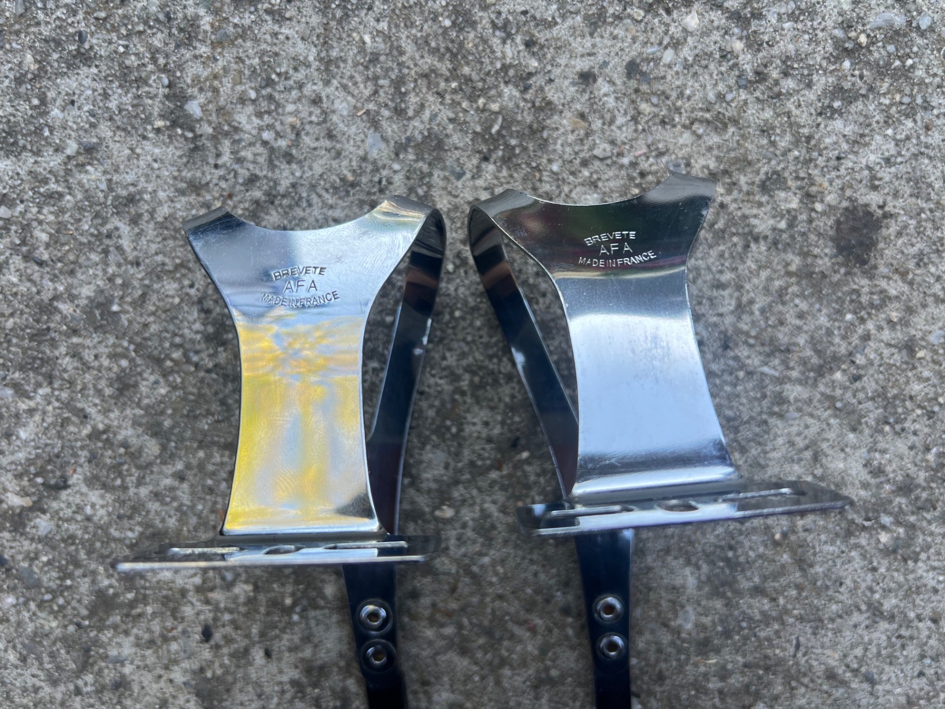 Christophe Special Toe Clips Size Large Vintage Retro Eroica Chrome Road Touring - Image 3