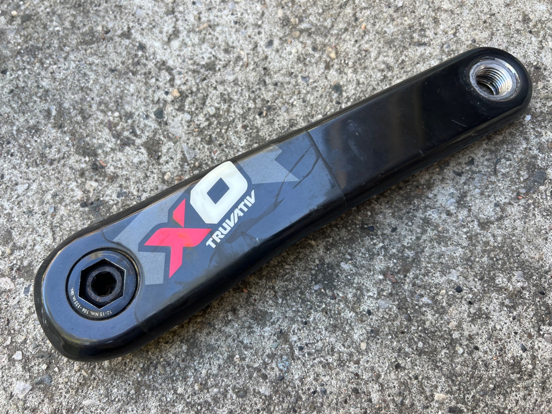 SRAM XO Carbon GXP Crankset 175mm 2x10 Double MTB DH 24mm Spindle Black Red - Image 10