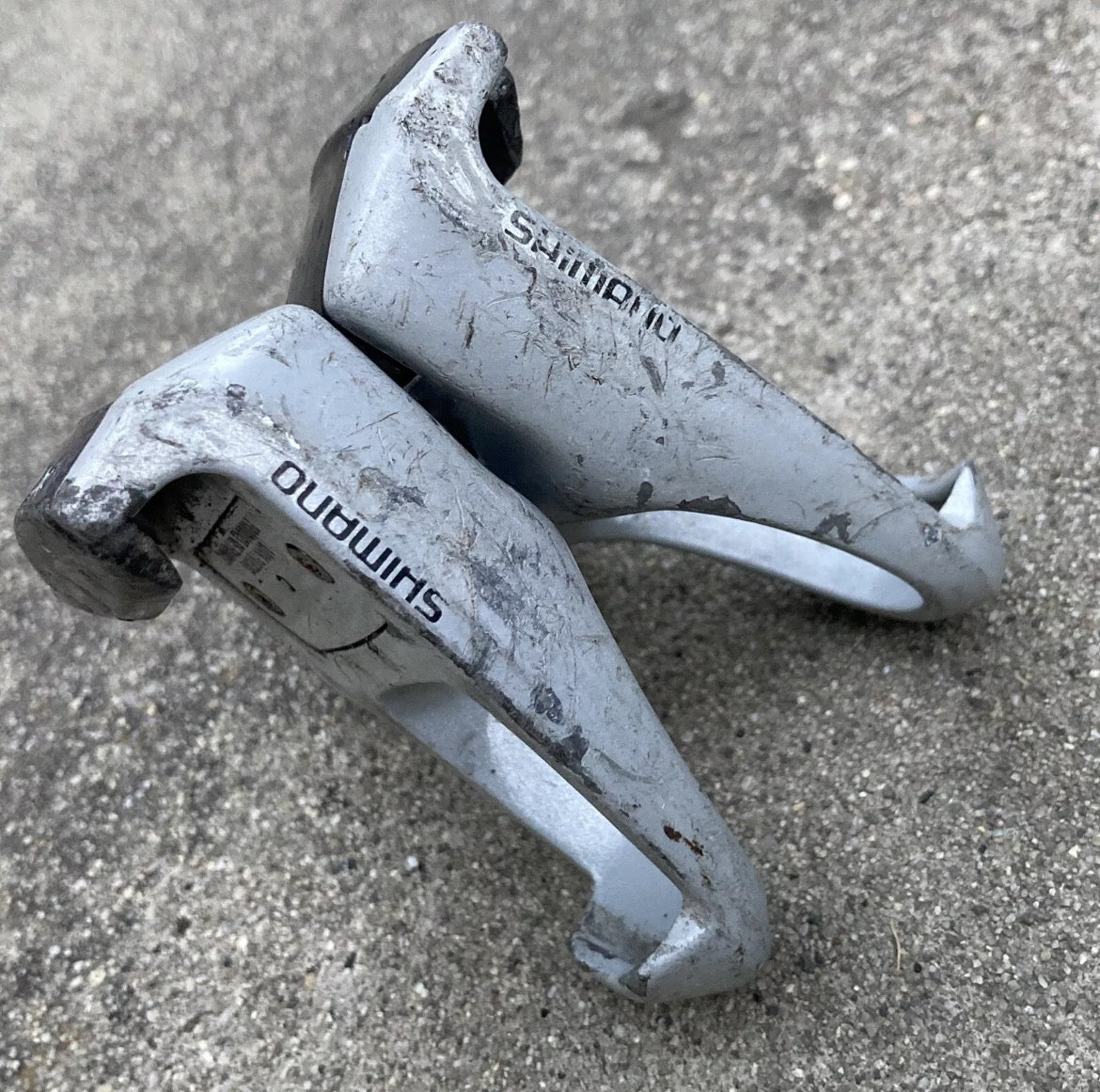Shimano PD-7401 Dura Ace Look Clipless Pedals Vintage Retro Road Gray Silver - Image 3