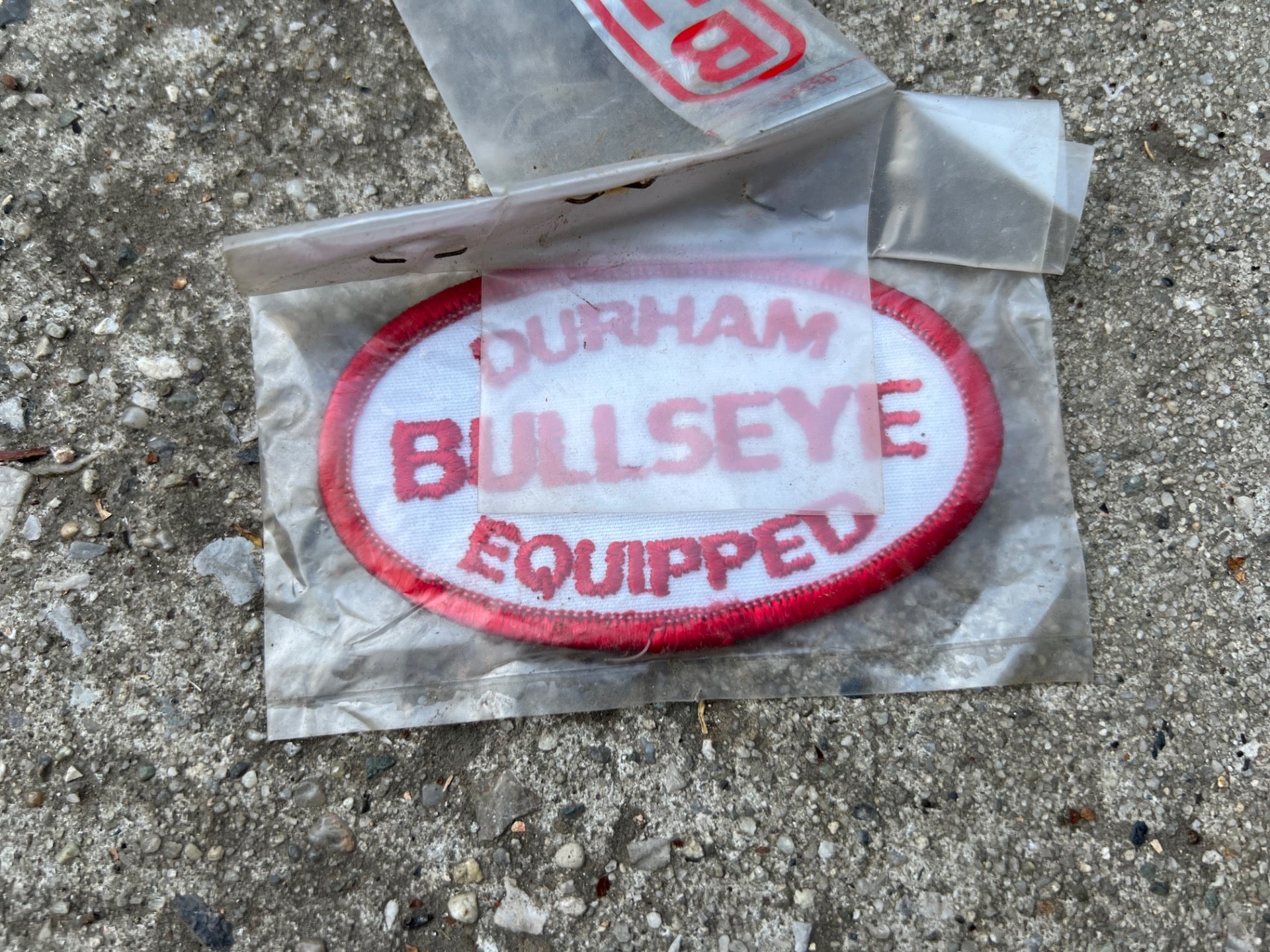 Vintage Bullseye Stickers & Patch Red Chrome Silver BMX MTB Hub Decals  - Image 3