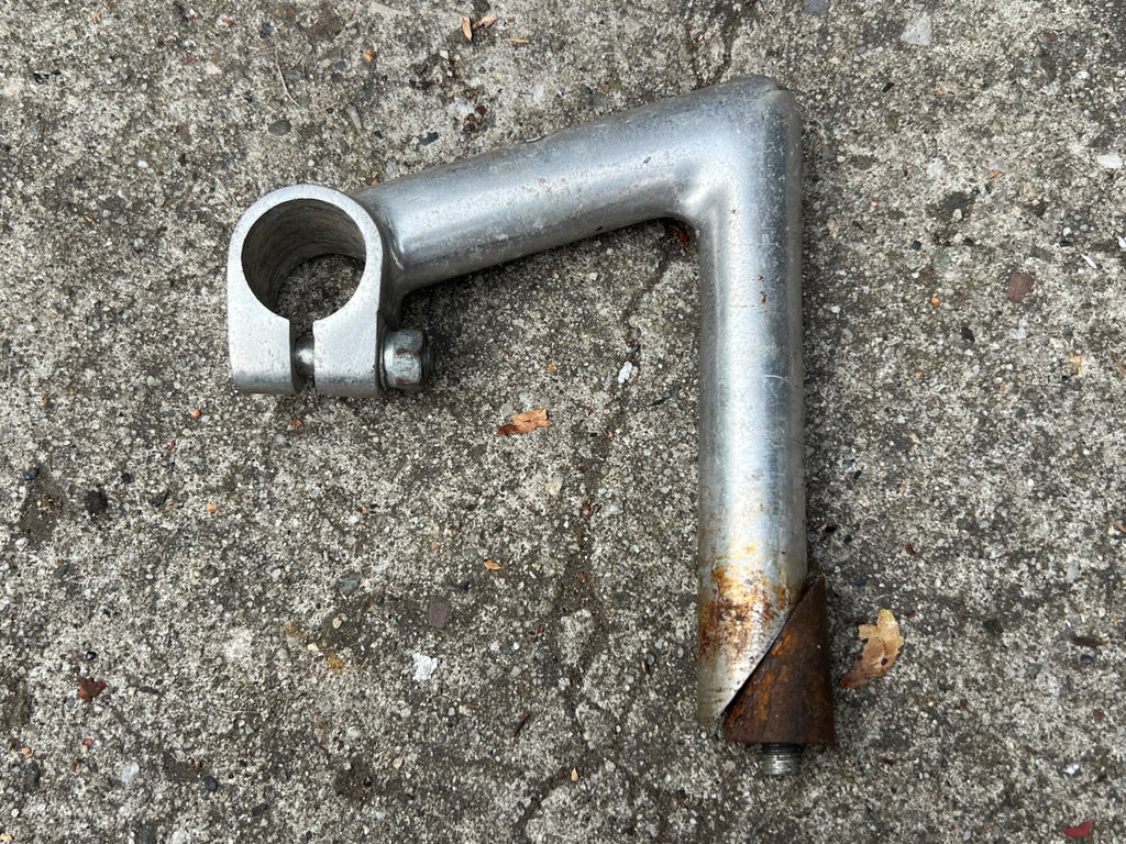 ATAX 25.0x100mm 1in 22.0mm French Quill Drop Stem Vintage Road Bike Gray Thread - Image 3