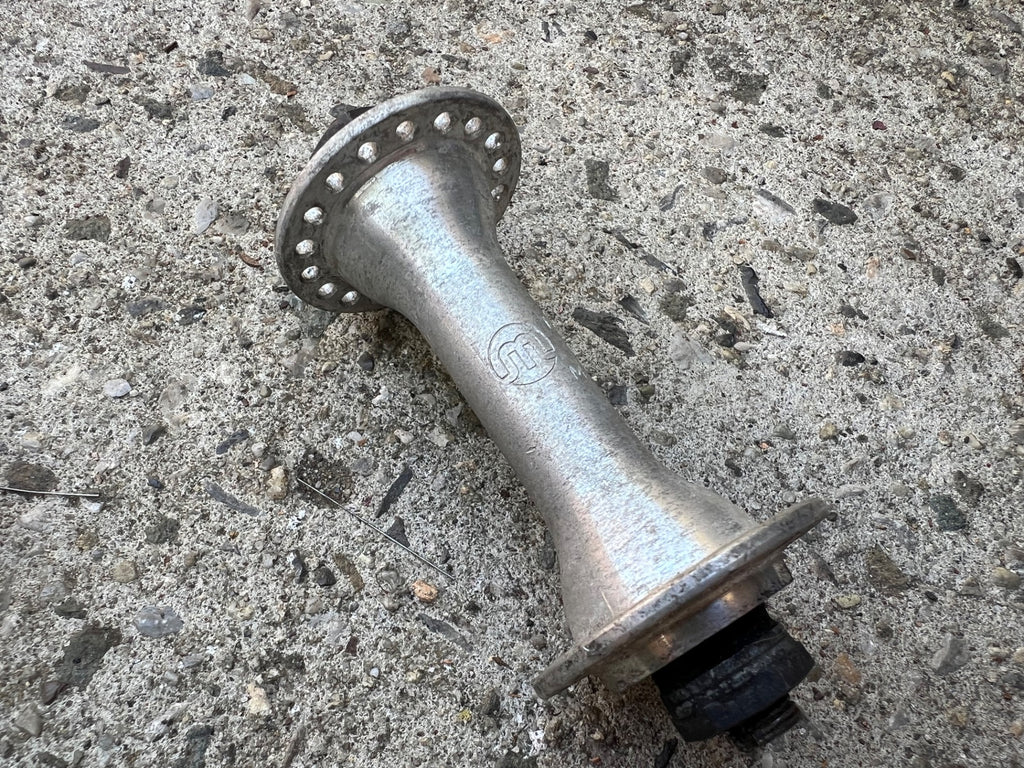 Maillard 36H Hole Front Hub 100mm Vintage Retro Road Bike Gray 89 Stamp - Image 3