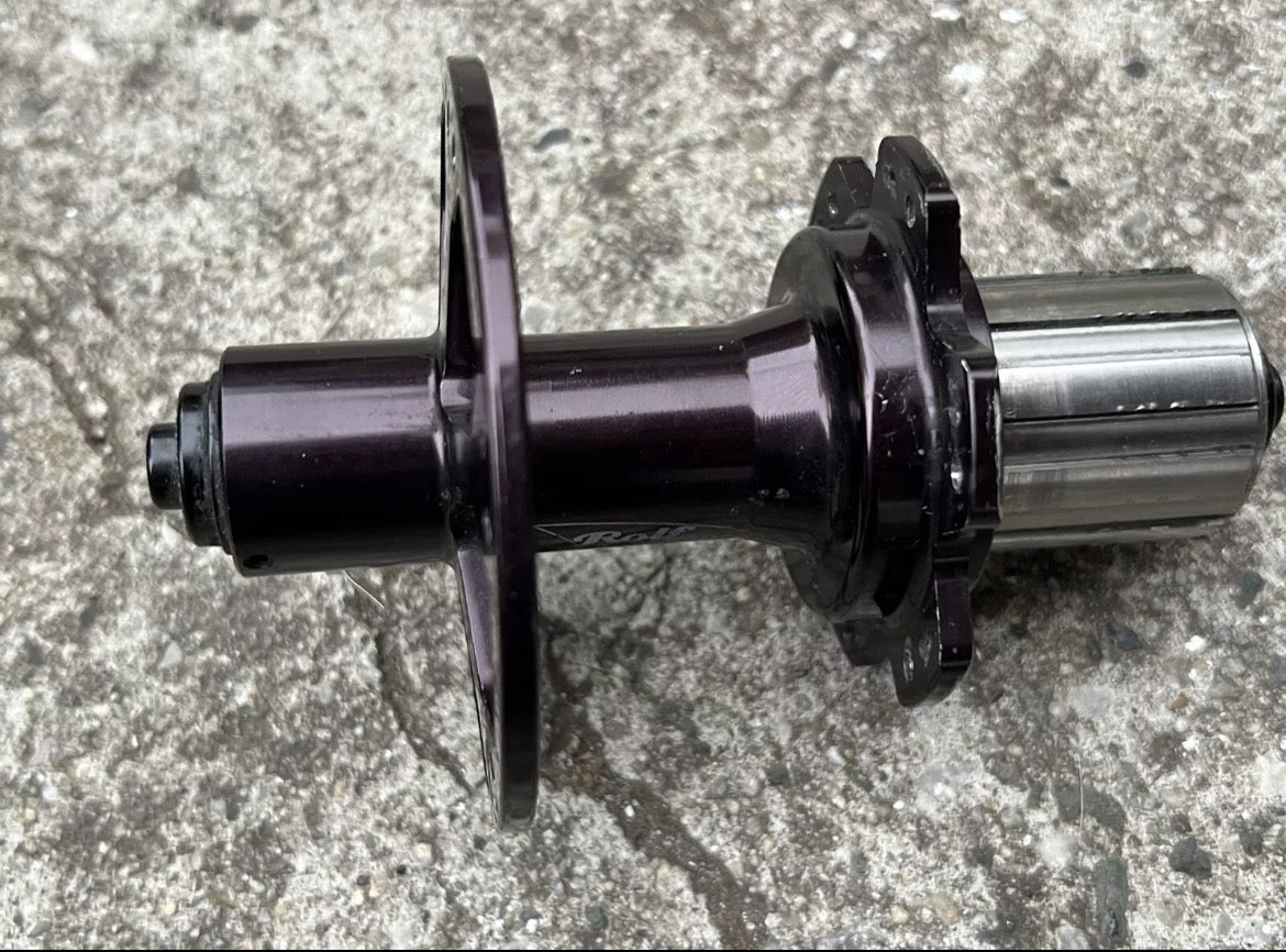 Rolf Prima Rear Hub 24H Road Bike 8/9/10 Speed Black Anodized 130mm High Flange - Image 3