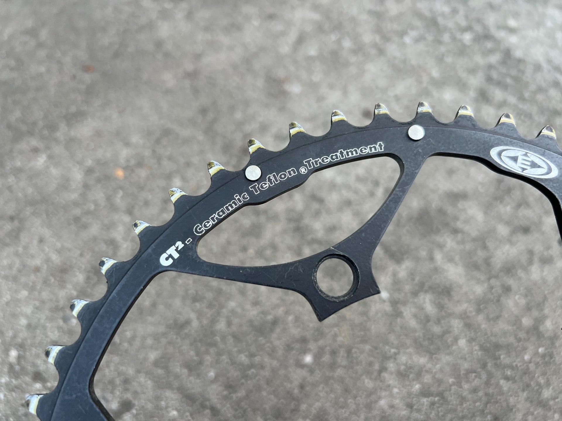 Stronglight Easton 53T Tooth 130BCD Chainring 10 Speed CT2 Ceramic Teflon Black  - Image 3
