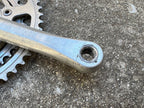 Used SR Super Custom Crankset 52/40T 170mm Silver Double Vintage Retro Road Touring-Bicycle Bin