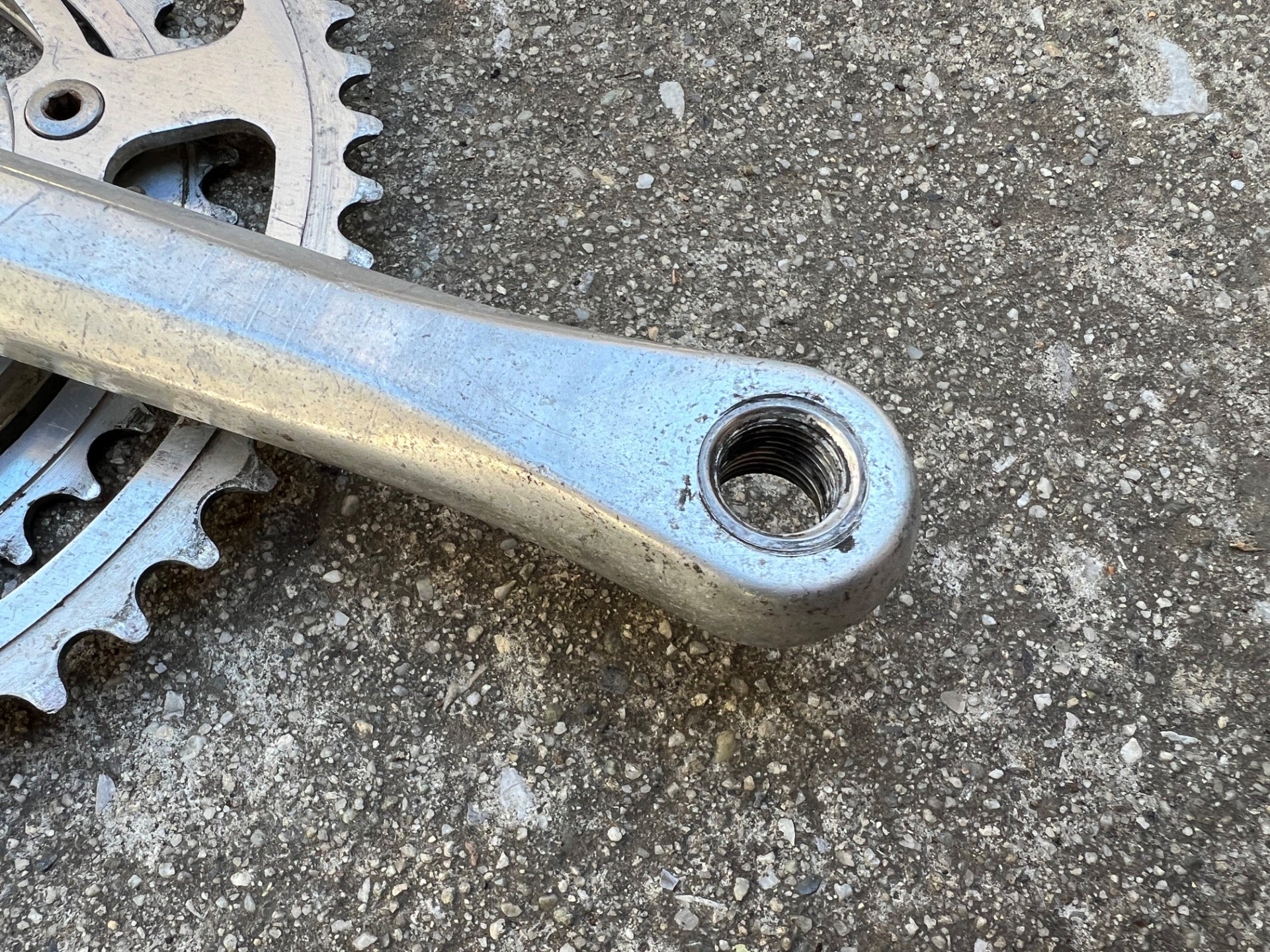 SR Super Custom Crankset 52/40T 170mm Silver Double Vintage Retro Road Touring  - Image 7