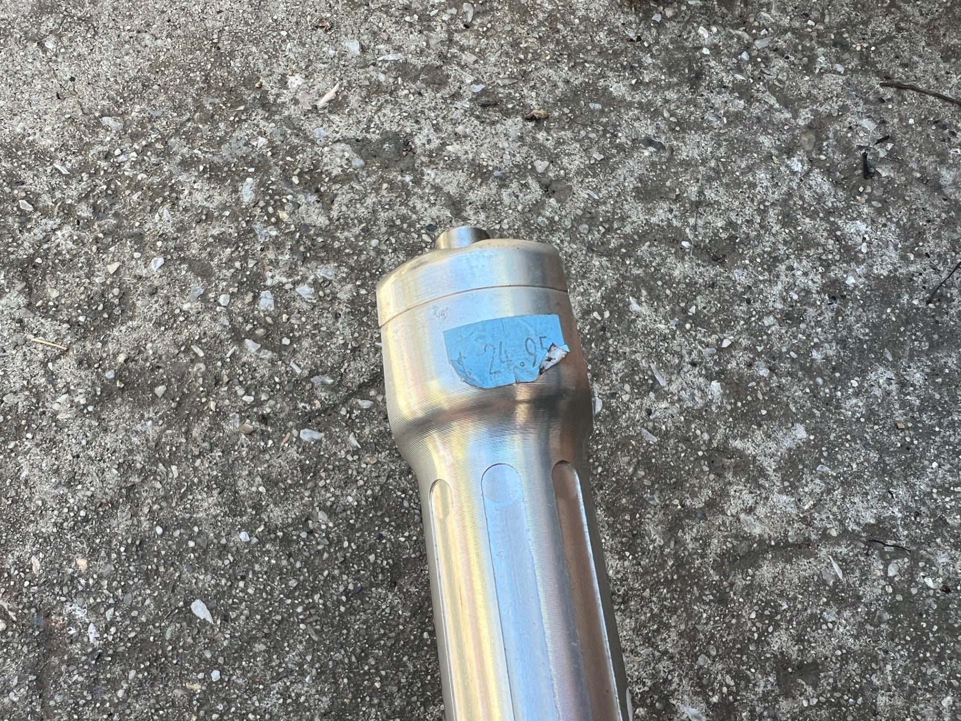 Qranc 125x25.4mm Stem 1 1/8” Threadless Silver Aluminum Vintage MTB Mountain  - Image 4