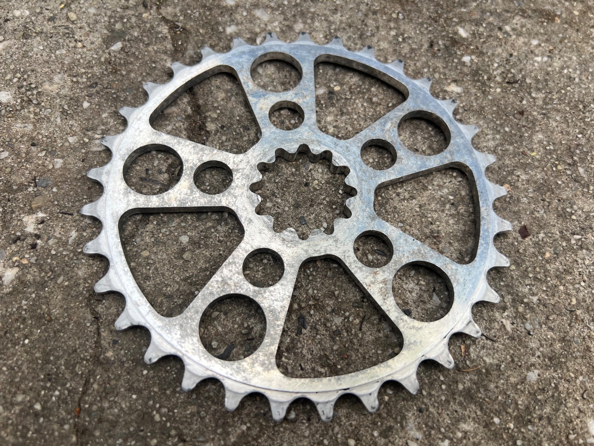 White Industies 33T ENO Chainring Silver Vintage Mountain Bike MTB Gravel Retro  - Image 3