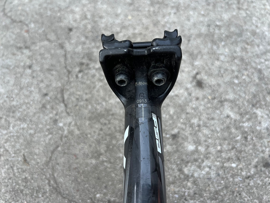 FSA SLK Carbon Seatpost 27.2x350mm Road Bike Gravel Black 222g - Image 3