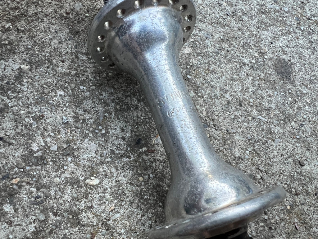 Sunshine Front Hub 100mm 36H Vintage Road Quick Release Vintage Retro Silver - Image 3
