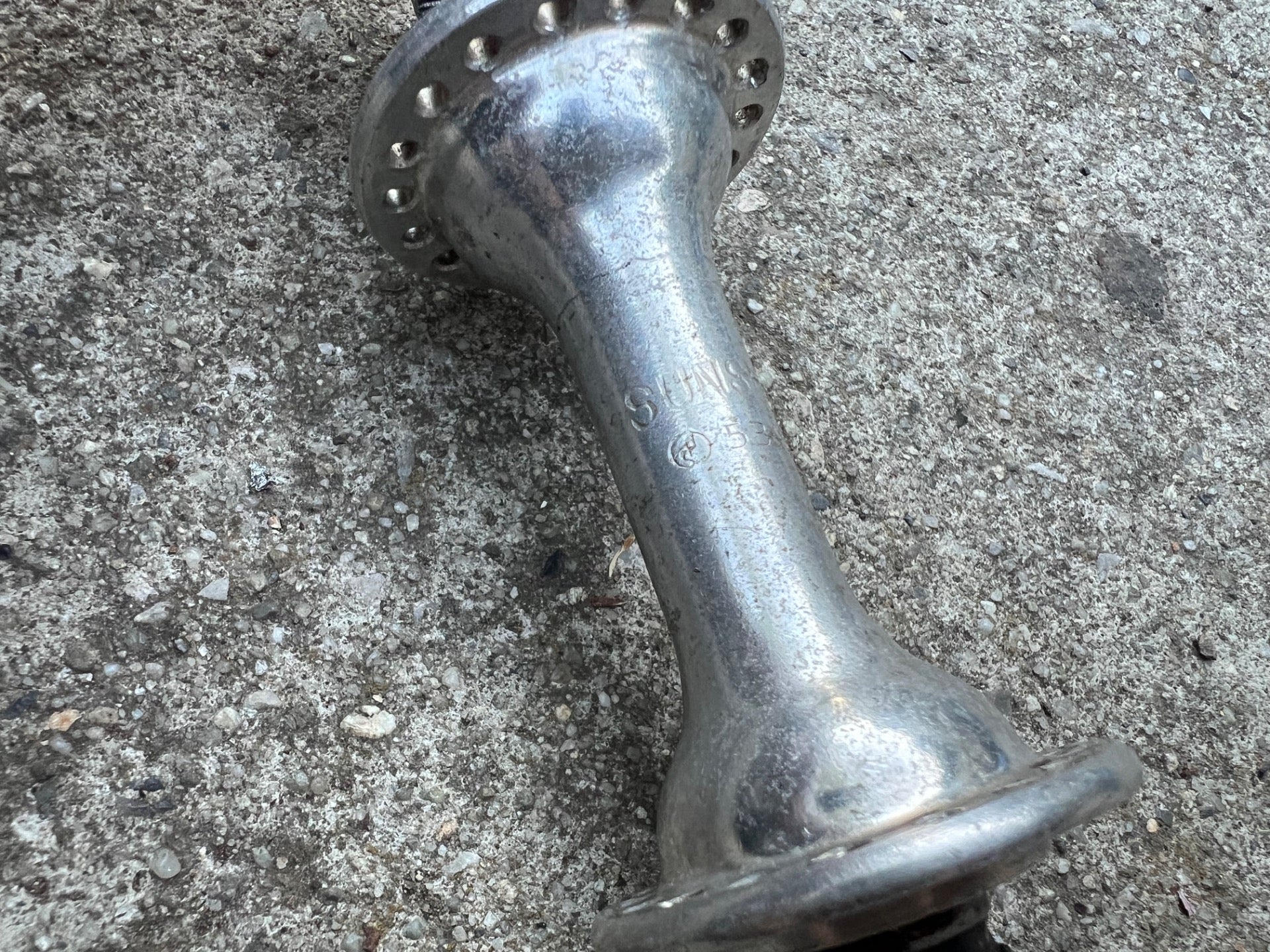 Sunshine Front Hub 100mm 36H Vintage Road Quick Release Vintage Retro Silver - Image 3