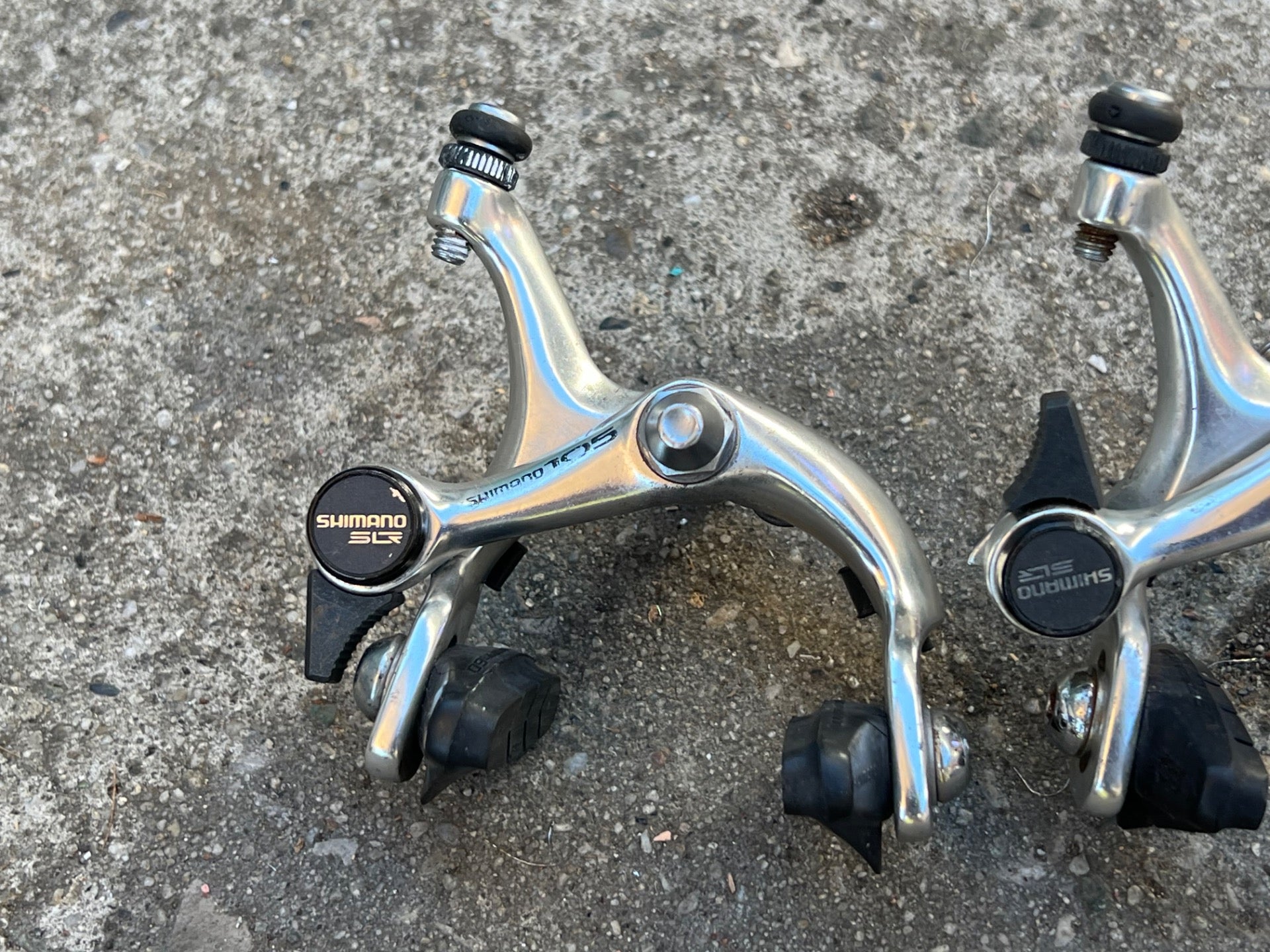 Shimano 105 BR-1050 Side Pull Caliper Brakes Brake Set Vintage Road Bike Rim  - Image 3
