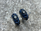 Used Speedplay Zero Clipless Pedals Vintage Road Gravel Bike Blue Stainless Steel-Bicycle Bin