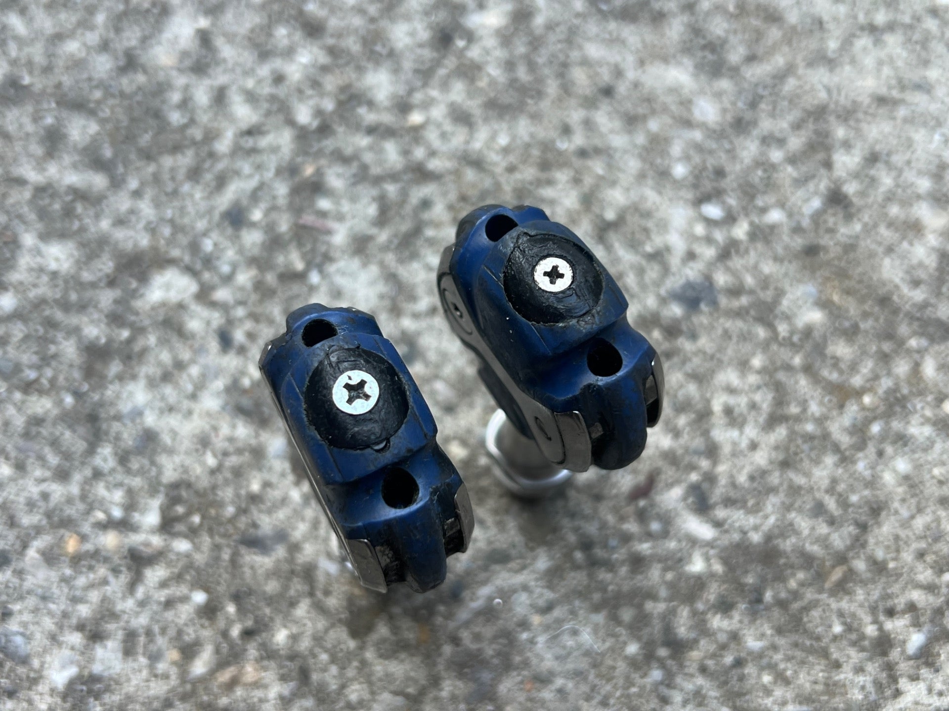 Speedplay Zero Clipless Pedals Vintage Road Gravel Bike Blue Stainless Steel  - Image 3