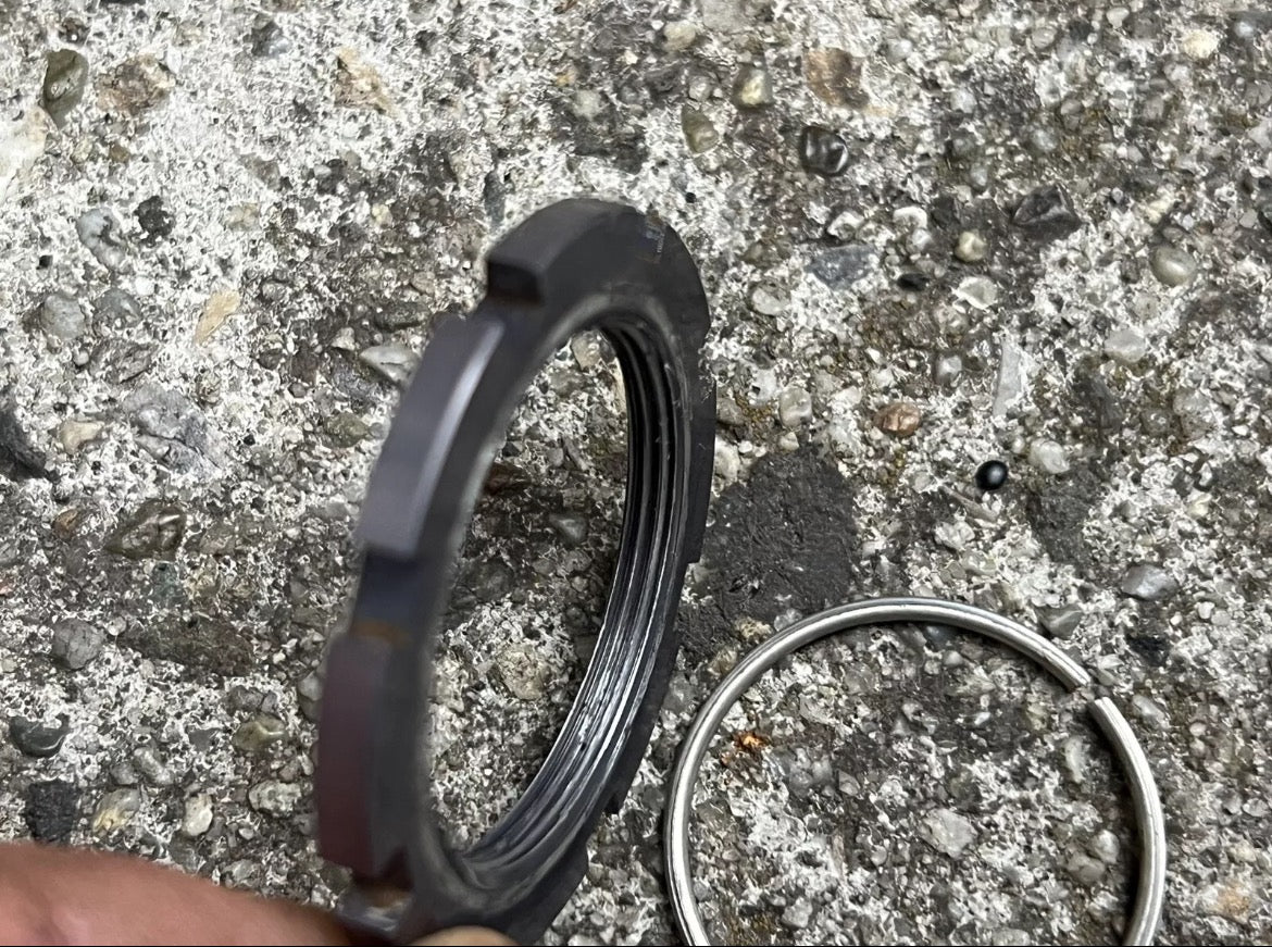 Shimano XTR M950 M951 M952 Crank Spider Lock Ring And Clip Gray Retro MTB - Image 3