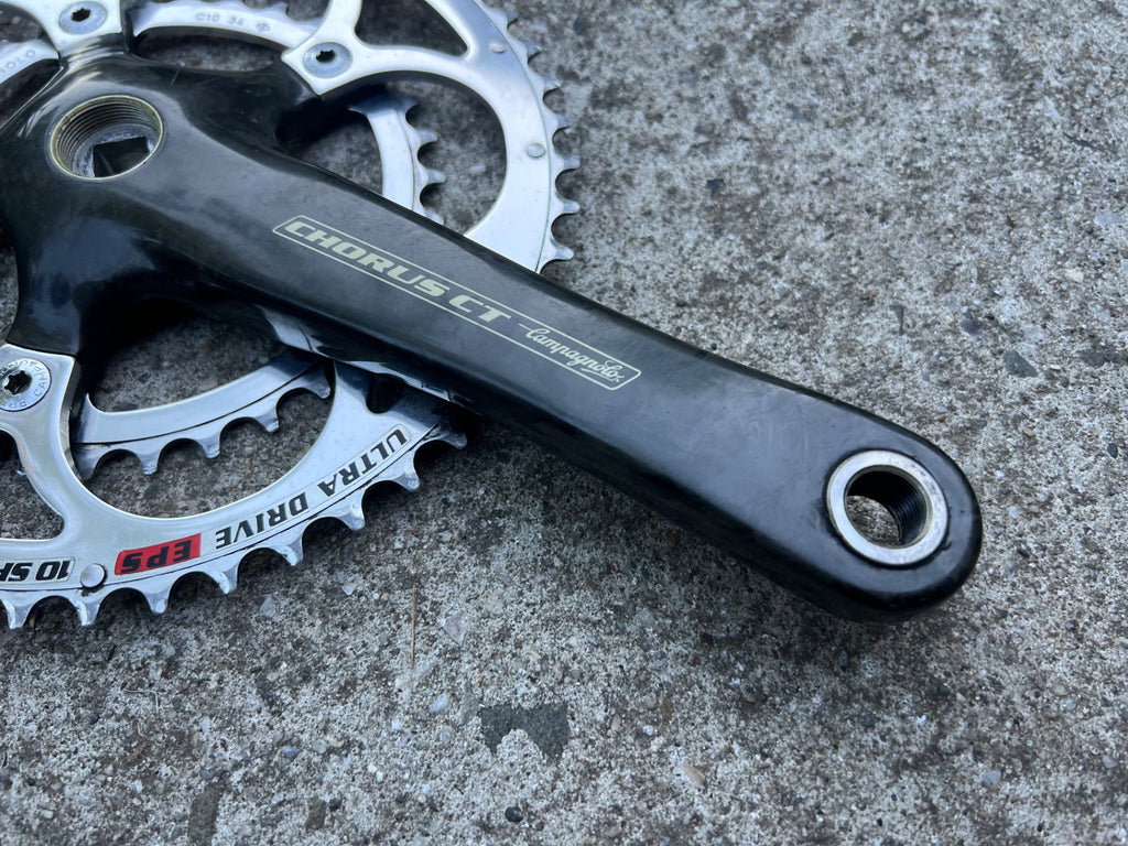Campagnolo Chorus CT 175mm 50/34T Carbon Crankset Double Road 10 Speed EPS Black - Image 8