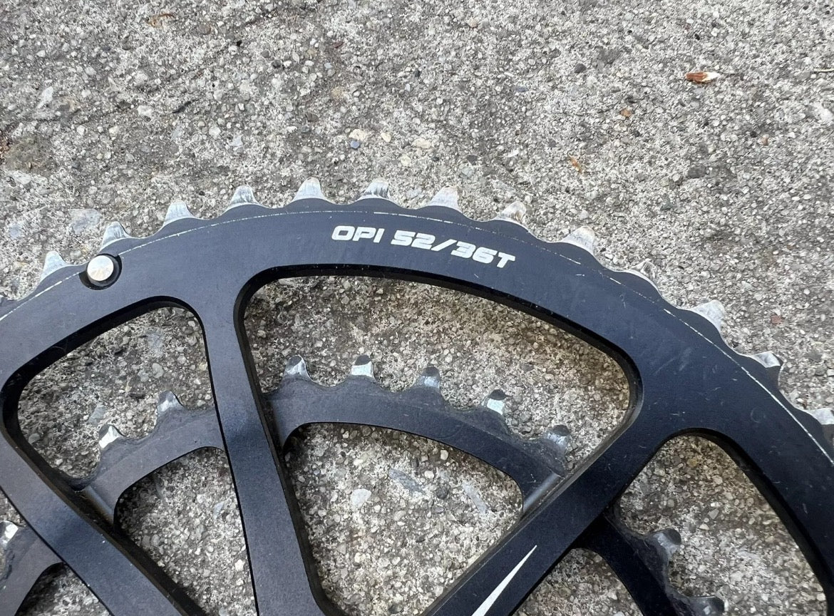 Cannondale OPI Spidering 52/36T Black Double Direct Mount Chainring Set Road - Image 3