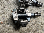 Used Shimano XTR M980 Clipless Pedals & Cleats SPD Mountain Gravel CX XC Bike Racing-Bicycle Bin