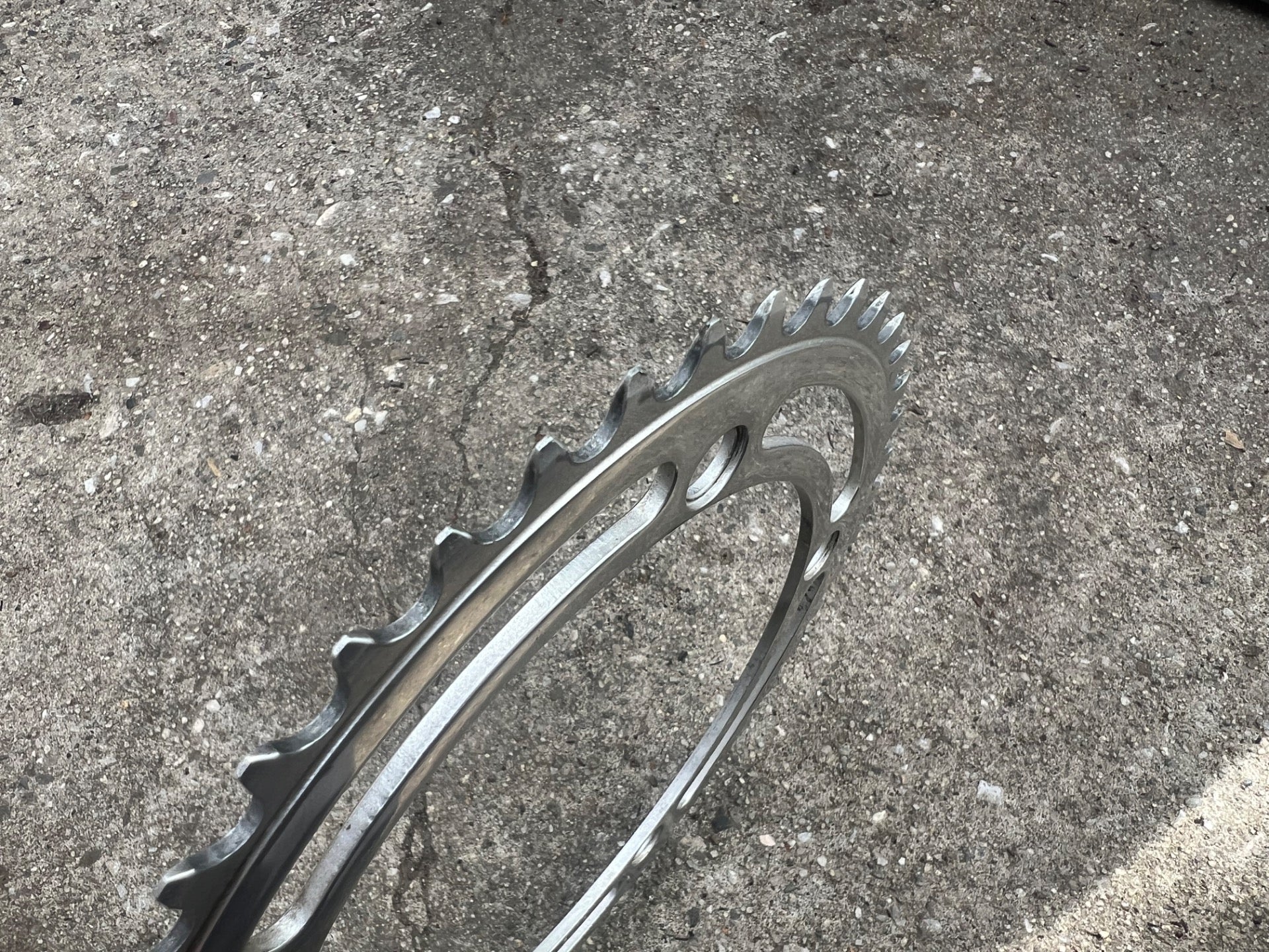 Campagnolo 144 BCD 46T Chainring Vintage Retro Road Track Silver Campy 5 Bolt  - Image 3