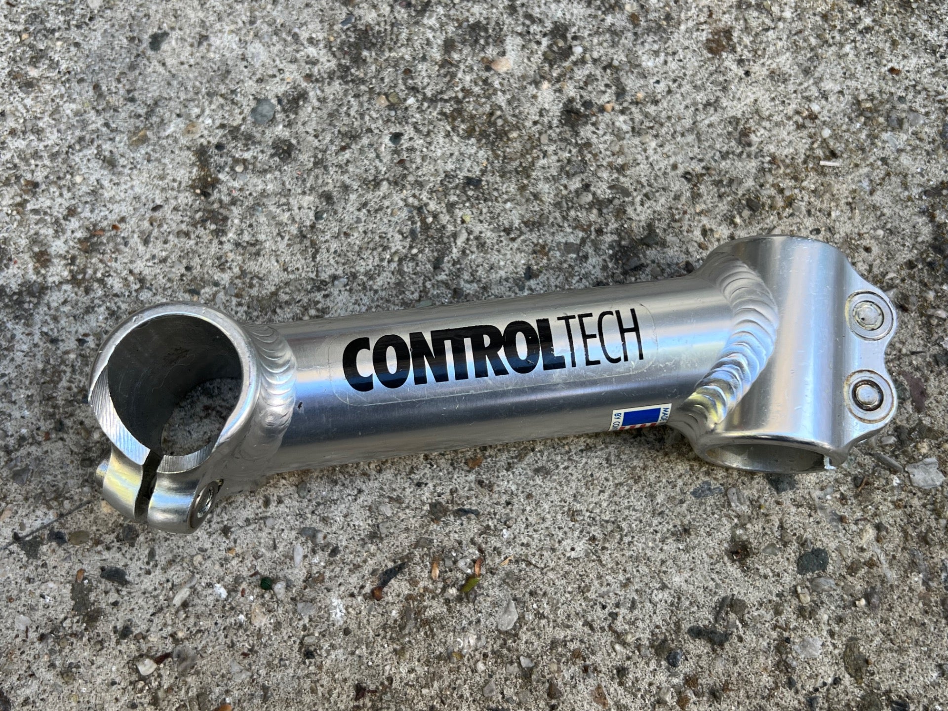 Control Tech 1” Threadless 130x26.0mm Stem Vintage Road Bike Track Silver Drop  - Image 3