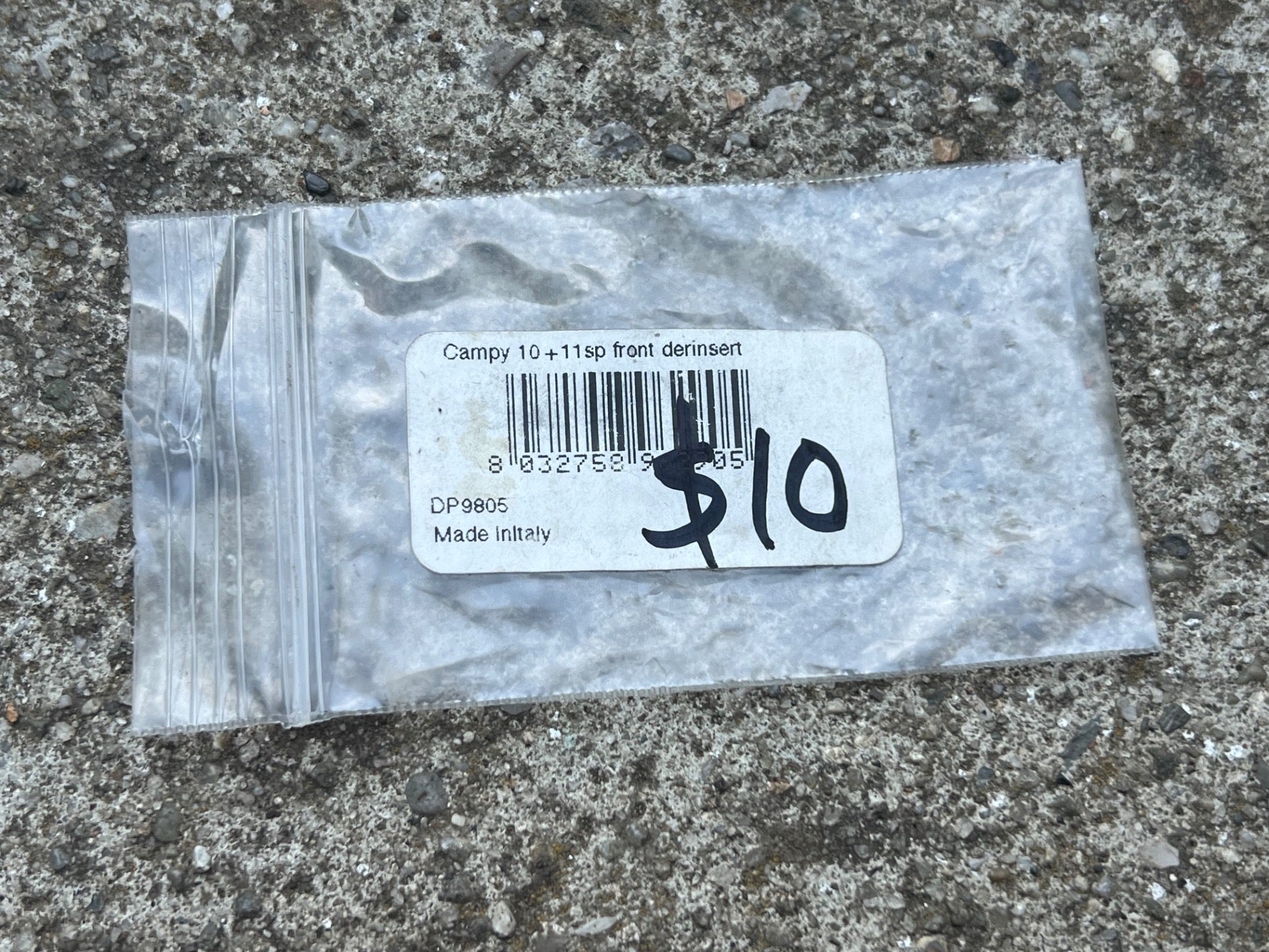 Campagnolo 10/11sp Speed Front Derailleur Insert Cage Plastic Gray Road Bike  - Image 3