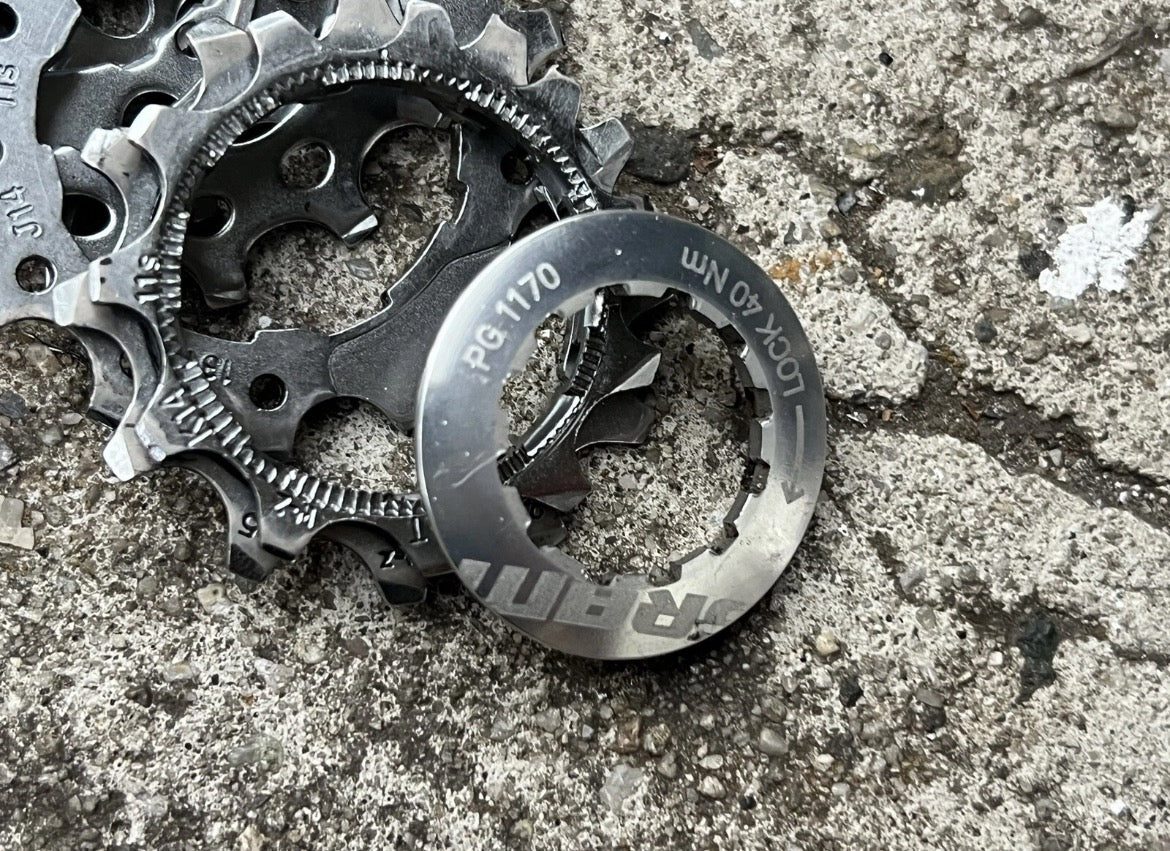 SRAM PG 1170 11 Speed Cassette 11-28T Road Gravel Touring CX Bike Silver Chrome - Image 3