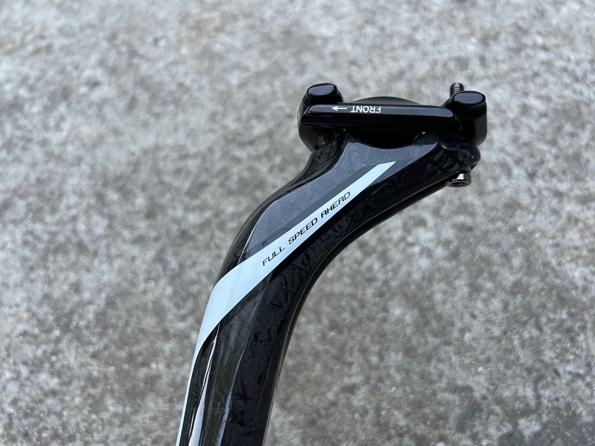 NEW FSA K-Force 27.2x350 Carbon Seatpost Road Bike Gravel CX Black Red Setback - Image 3