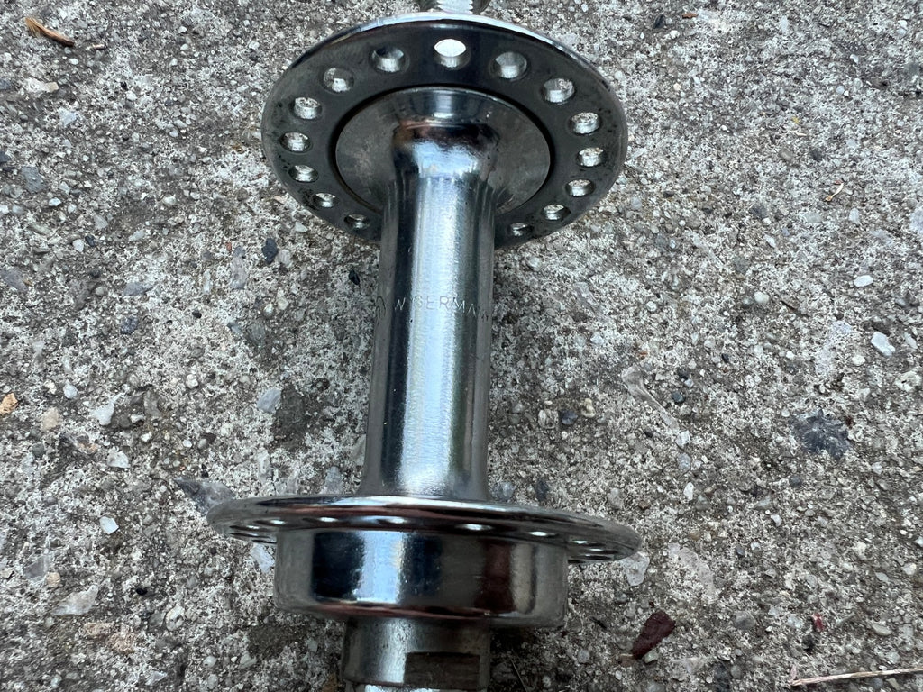 NOS NEW Union Front Hub 93mm 96mm 36H Steel Vintage Retro Chrome Cruiser Bike  - Image 3