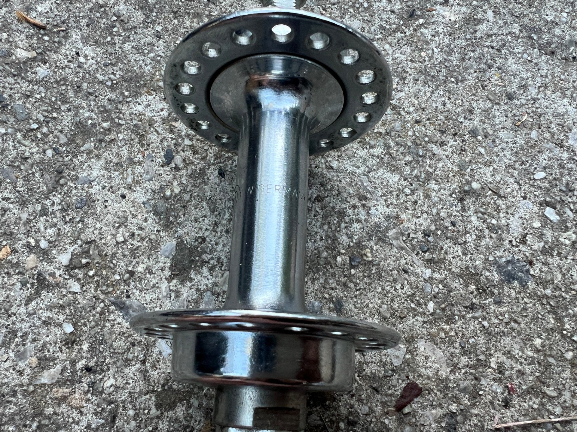 NOS NEW Union Front Hub 93mm 96mm 36H Steel Vintage Retro Chrome Cruiser Bike  - Image 3