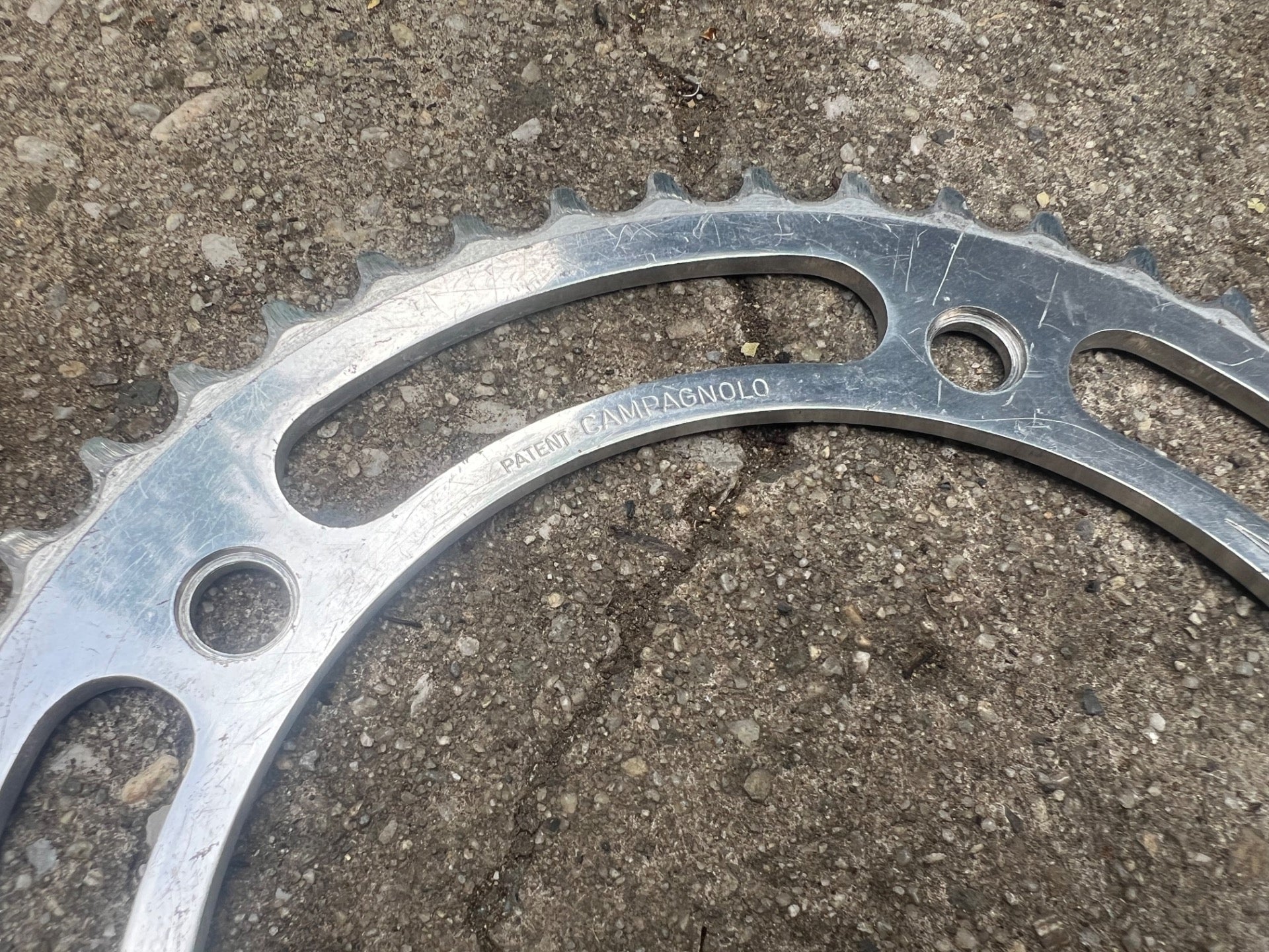 Campagnolo 151 BCD 49T 3/32” Chainring Vintage Road Track Silver Campy 5 Bolt - Image 3