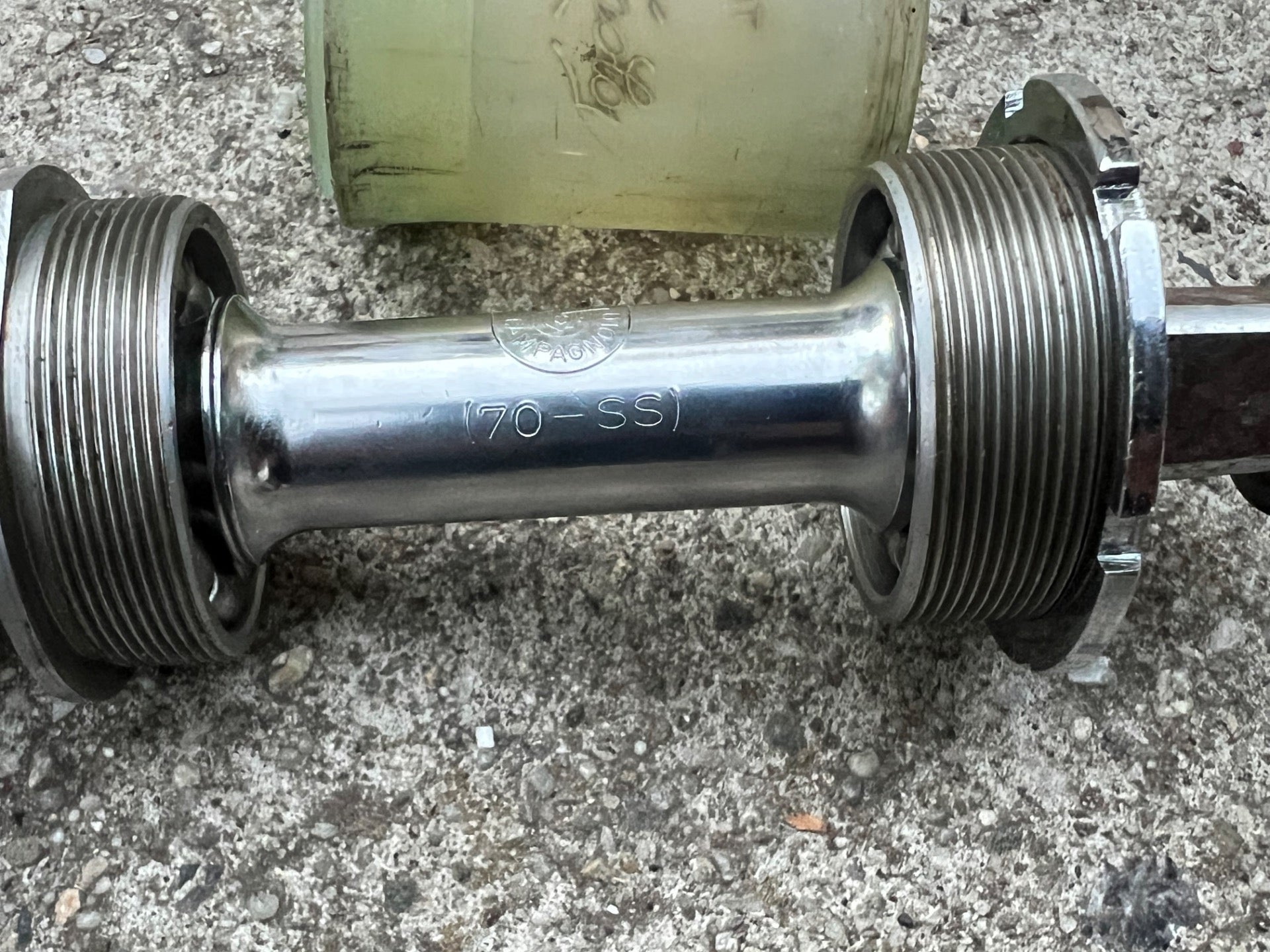 Campagnolo 70-SS 70x115mm Bottom Bracket Italian Thread Nuovo Record Chrome  - Image 3
