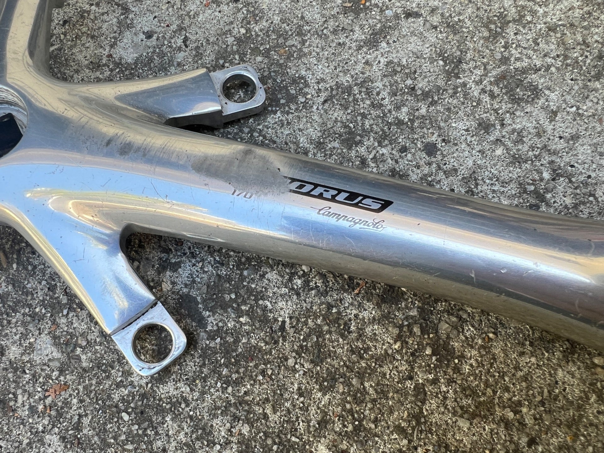 Campagnolo Chorus 170mm Crankset 135 BCD Vintage Road Bike Silver Aluminum Alloy - Image 6