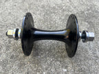 Used Origin 8 36H Hole Track Hub Front Black Bolt On Road BMX Bike High Flange-Bicycle Bin