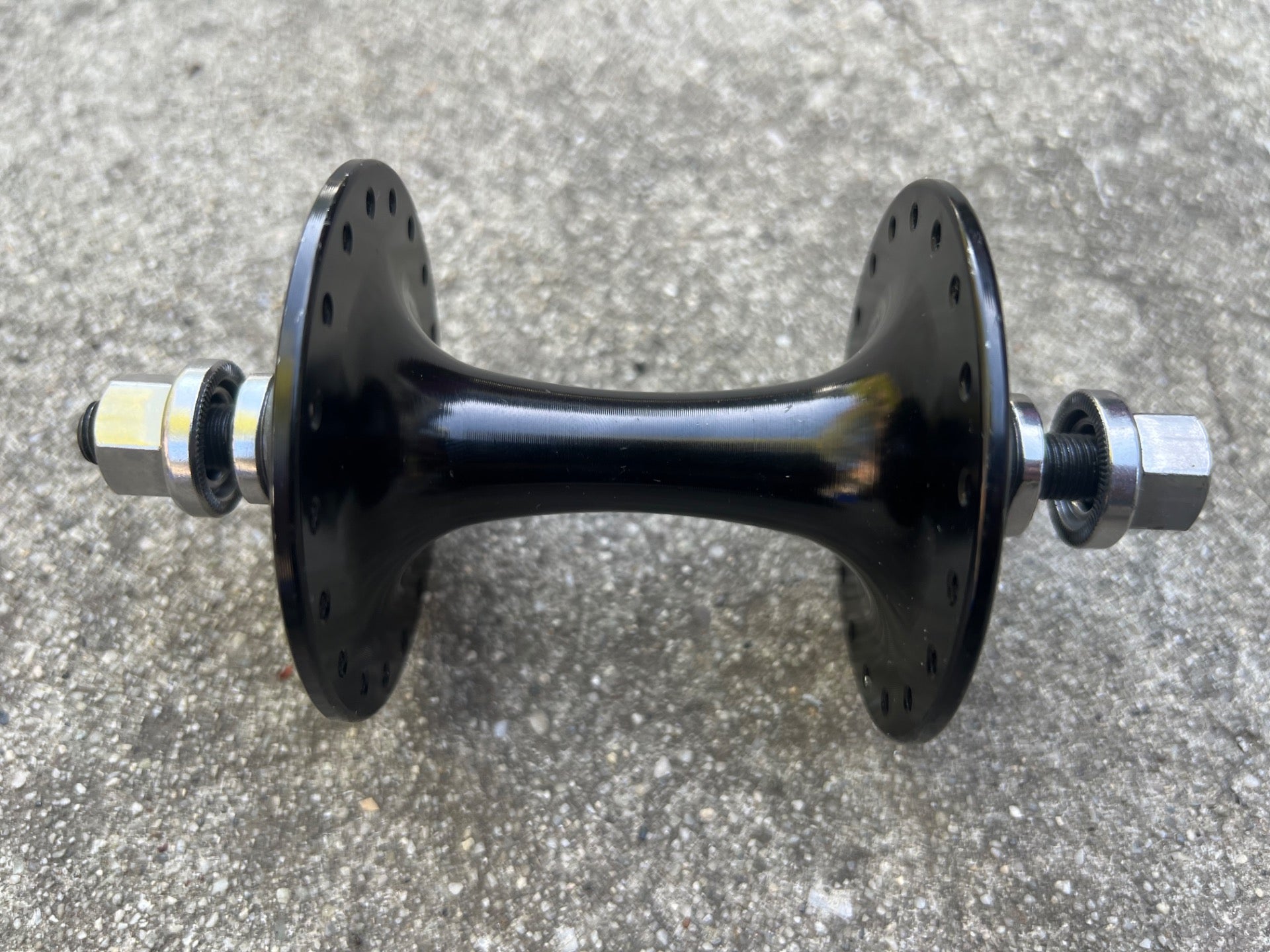 Origin 8 36H Hole Track Hub Front Black Bolt On Road BMX Bike High Flange - Image 3
