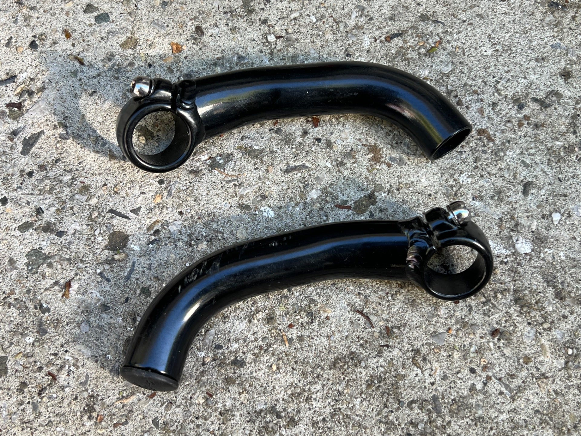 Onza Aluminum Bar Ends Black Vintage MTB Mountain Bike Angled Retro 22.2 - Image 3
