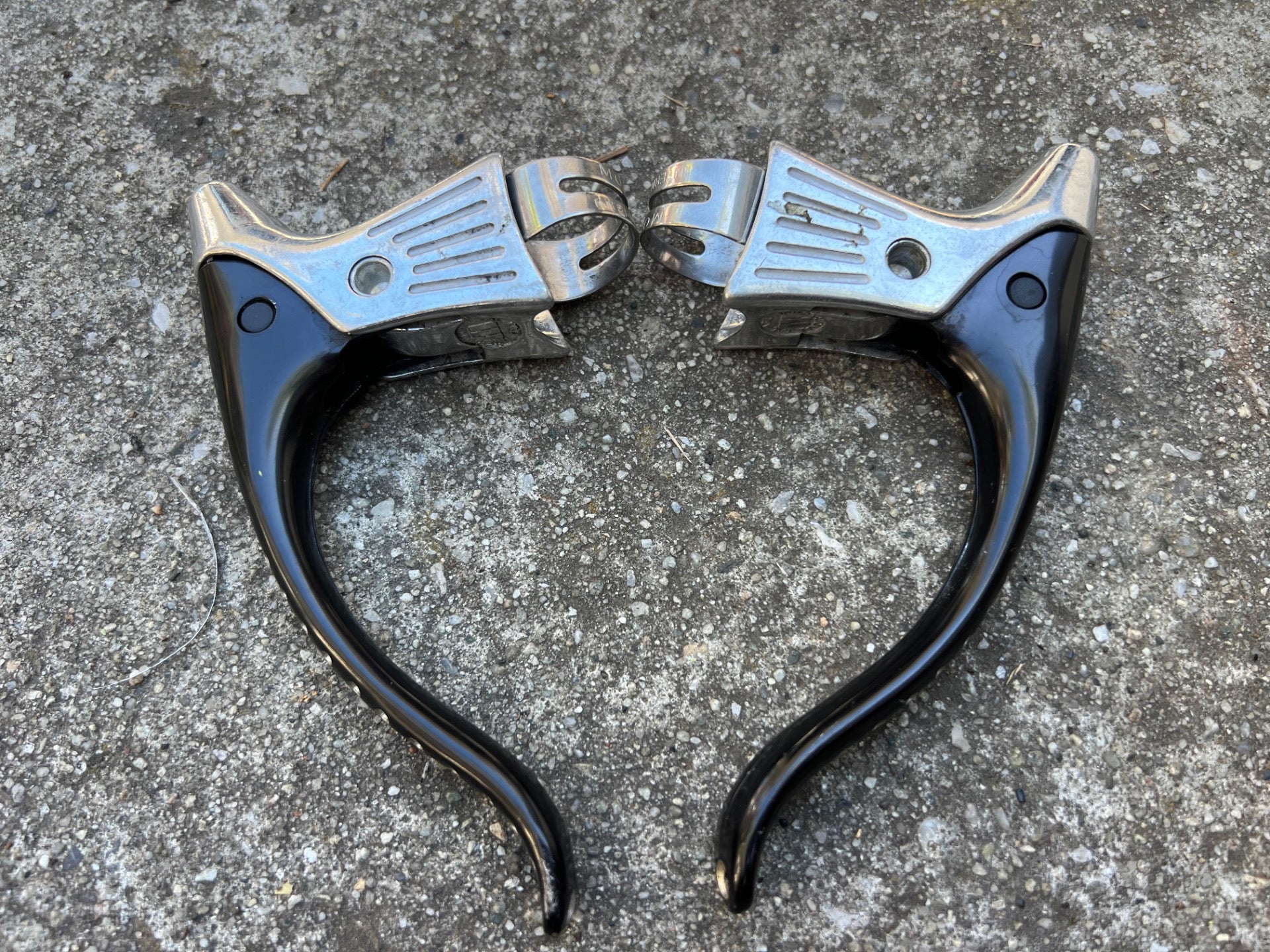 Modolo Brake Levers Pair Black Anodized Drillium Vintage Retro Road Bike Speedy - Image 3