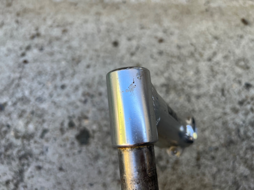 Control Tech 110x26.0mm Quill Stem 1” 15 Degree Drop Road Track Silver Vintage - Image 3