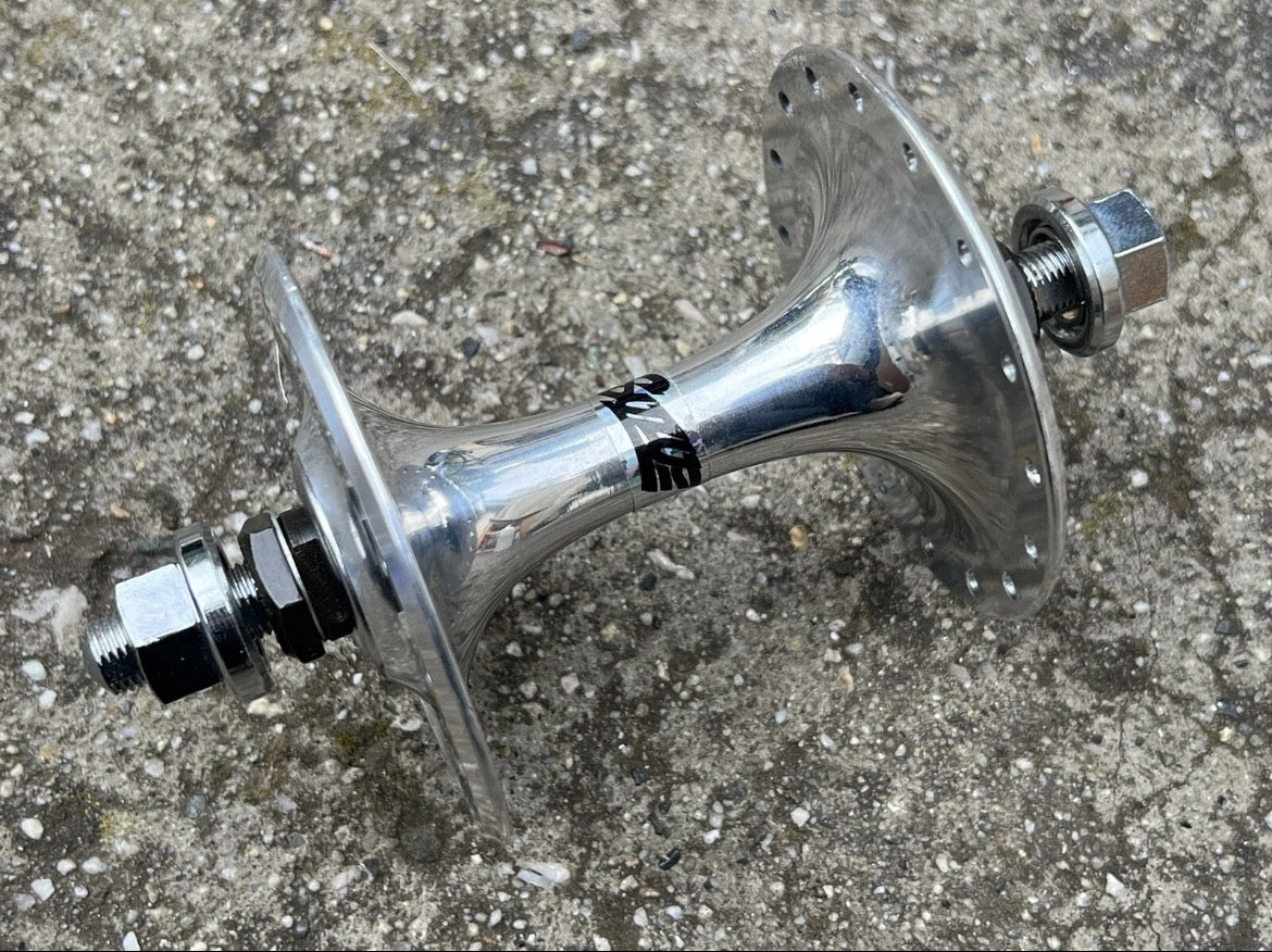 Suzue Pro Max Track Hubset Silver 100/120mm 32H Hole Flip Flop High Flange Road - Image 6