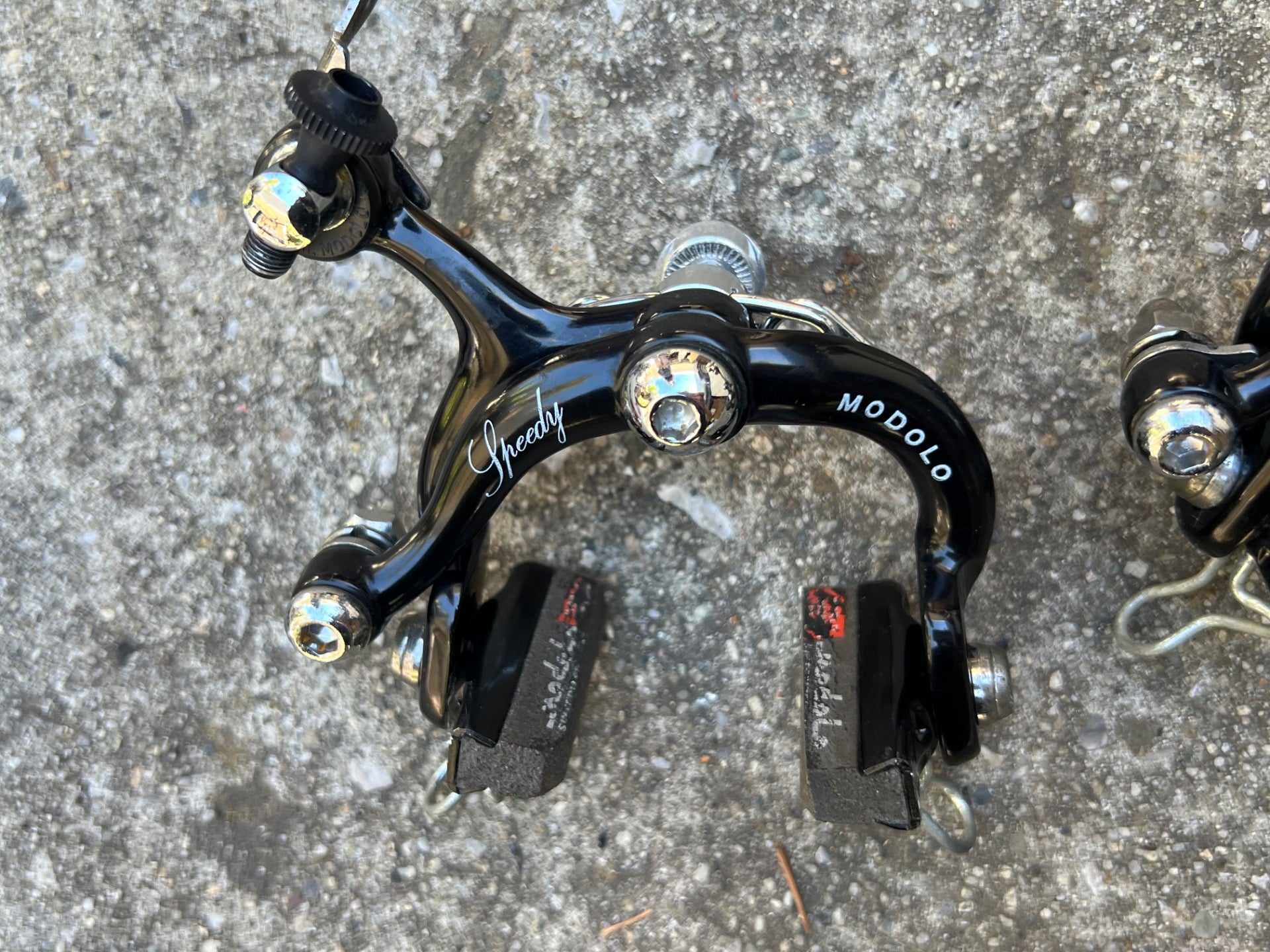Modolo Speedy Road Bike Rim Brakes Black Front & Rear Vintage Retro - Image 8