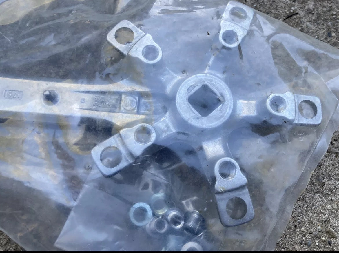 NOS Sakae CSCT300 Drive Side TANDEM LEFT Crank Arm 175mm 110/74BCD Triple - Image 3